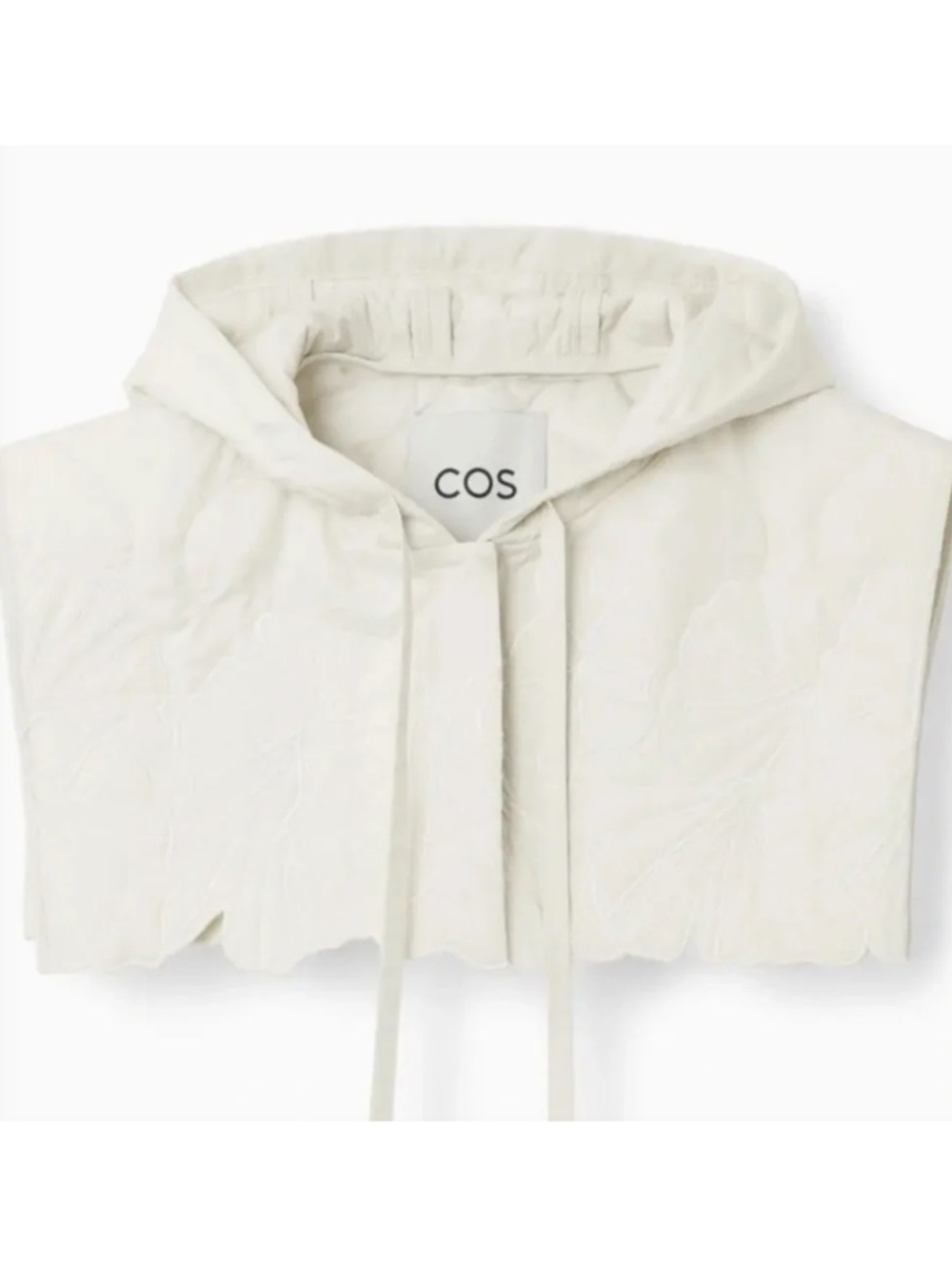 COS Embroidered Quilted Hood